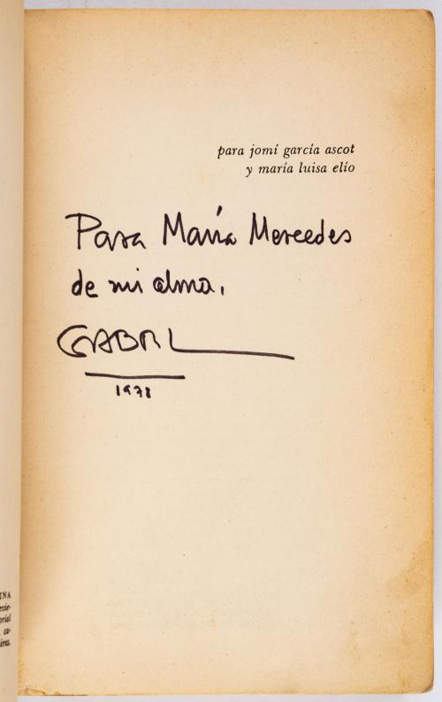 García Márquez, Gabriel : Cien años de soledad [Primera edi