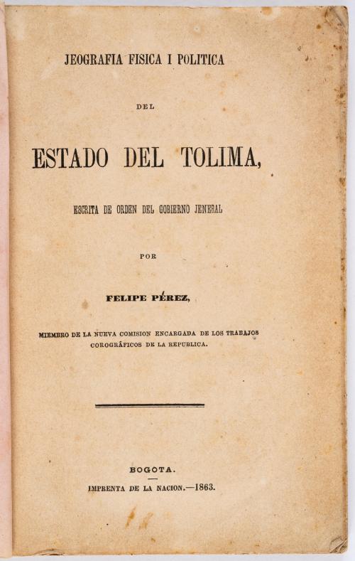 Perez, Felipe : Geografia fisica y politica del Estado de T