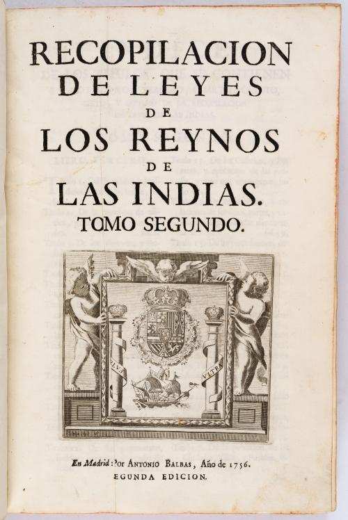 [s.a] : Recopilación de Leyes de los Reynos de Indias. Tomo