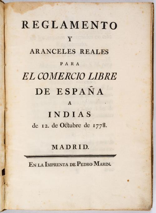 Carlos III, Rey de España. : Reglamento y Aranceles Reales