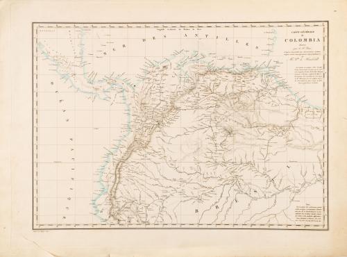 Humboldt, Alexander Von : Carte générale de Colombia