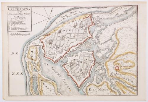 Tirion, Isaac : Carthagena in de Spaansche West-Indien