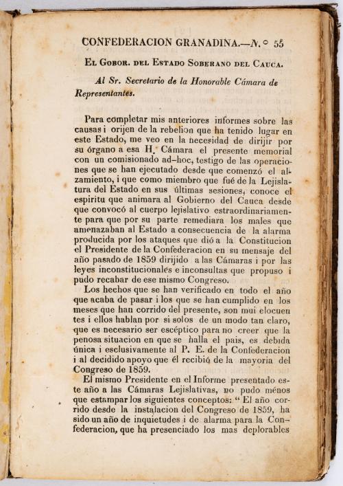 Arboleda, Julio  : Miscelánea de impresos, incluyendo El Mi