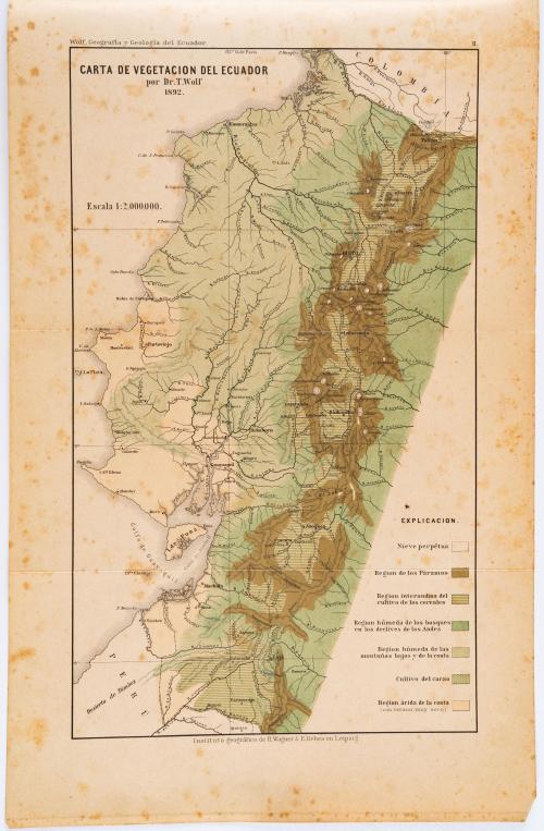 Wolf, Teodoro (Wolf, Franz Theodor) : Geografía y geología