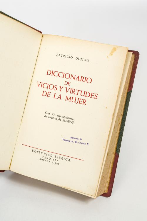 Dunoir, Patricio : Diccionario de vicios y virtudes de la