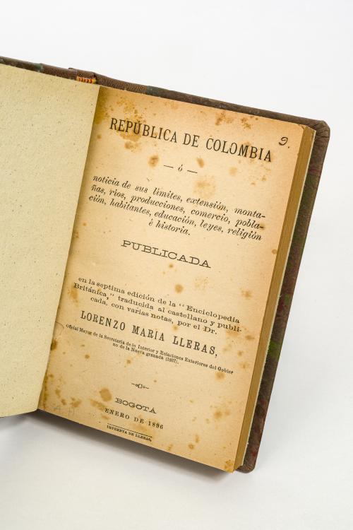 Lleras, Lorenzo María : República de Colombia ó noticias d