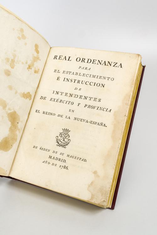 Carlos IV : Real Ordenanza para el establecimiento y é inst