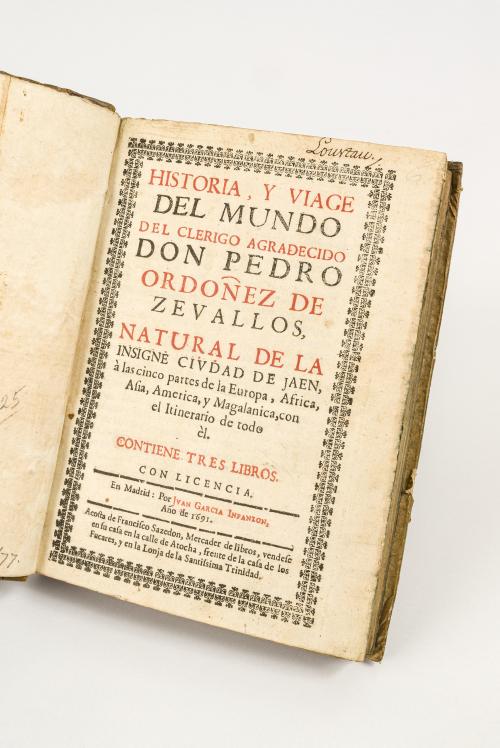 Ordóñez de Cevallos, Pedro  : Historia y viage del mundo, a