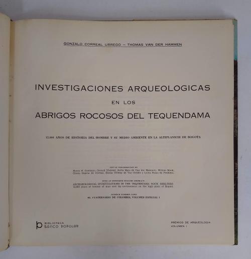 [Arqueología colombiana: 2 libros]