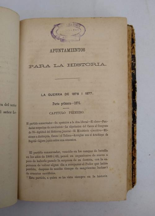 Franco Vargas, Constancio : Apuntamientos para la historia