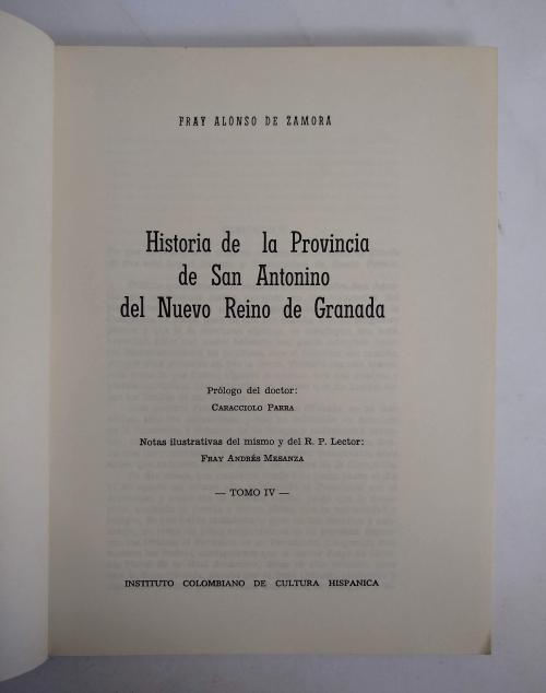 Zamora, Fray Alonso de : Historia de la provincia de San An