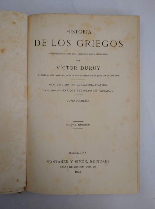 Duruy, Víctor; Verneuil, Enrique Leopoldo de  : Historia de