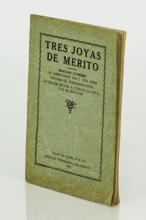 Gutiérrez, Antonio María : Tres joyas de méritos: Oración f