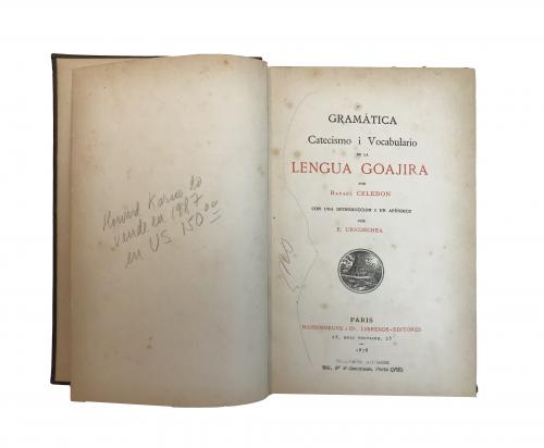 Gramática catecismo i vocabulario de la lengua Goajira