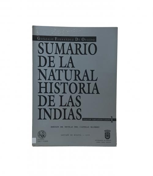 Sumario de la natural historia de las Indias