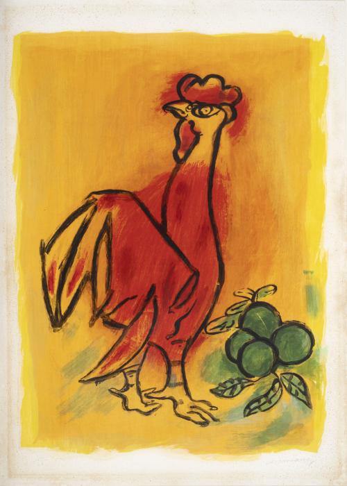 Mariano Rodríguez Cuba, 1912 - 1990 : [Gallo] de la carpeta