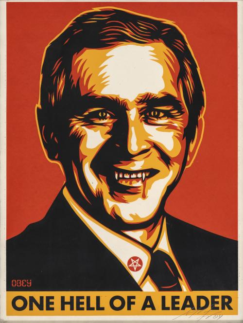 Shepard Fairey "Obey" EE.UU., 1970 : Bush Hell