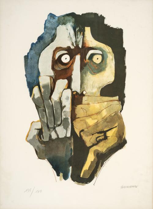 Oswaldo Guayasamín Ecuador, 1919 - EE.UU., 1999 : Sin títul