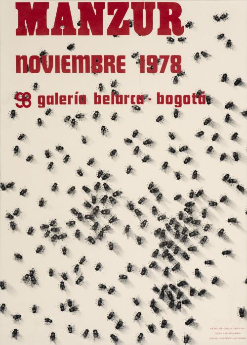 David Manzur Colombia, 1929 : Afiche exposición Manzur, Gal