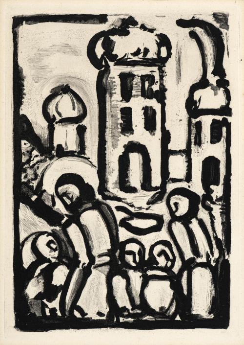 George Rouault Francia, 1871 - 1958 : Christ et Pauvres