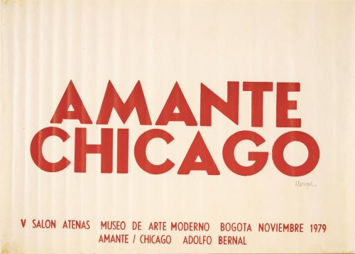 Adolfo Bernal Colombia, 1954 - 2008 : Amante Chicago del po