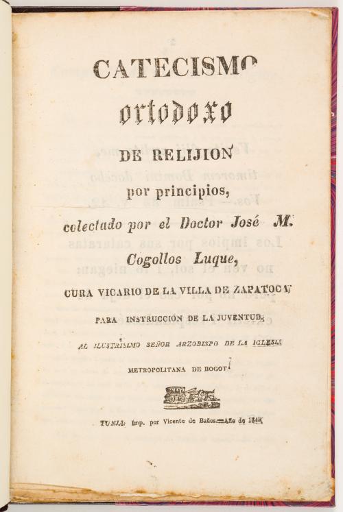 Cogollos Luque, José M. : Catecismo ortodoxo de relijion po