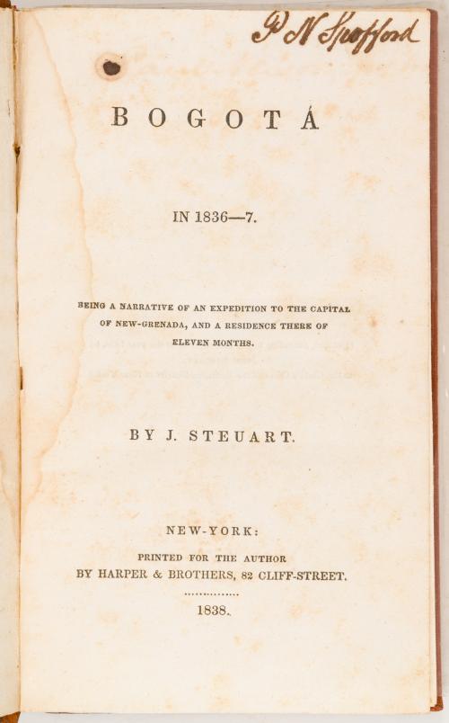 Steuart, John : Bogota in 1836-7 being a narrative of an ex