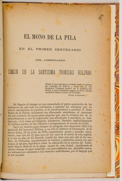 Olmedo, José Joaquín : Victoria de Junín. Canto a Bolívar