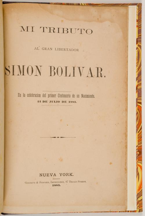 Olmedo, José Joaquín : Victoria de Junín. Canto a Bolívar