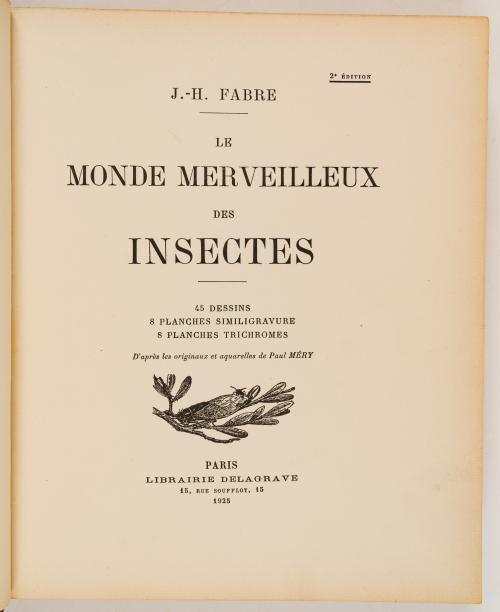 Fabre, Jean Henri : Le monde merveilleux des insectes [Ilus