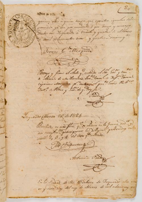 Manuscritos Tomás Cipriano de Mosquera