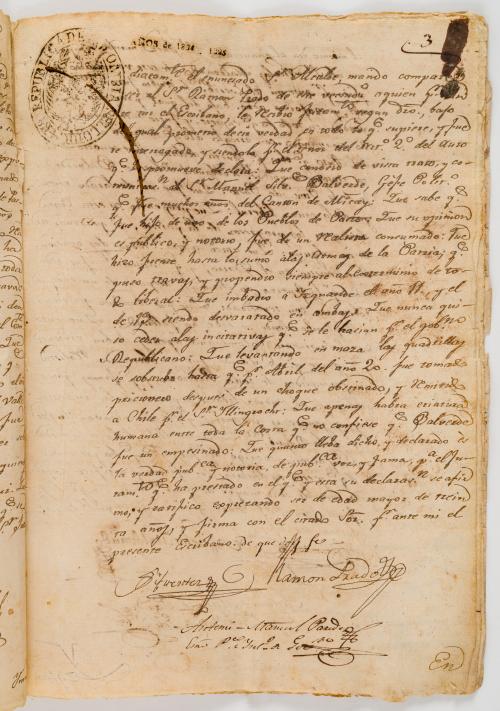 Manuscritos Tomás Cipriano de Mosquera