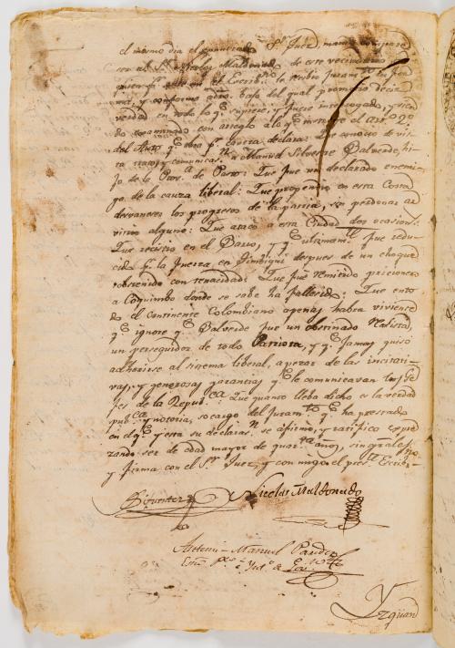 Manuscritos Tomás Cipriano de Mosquera