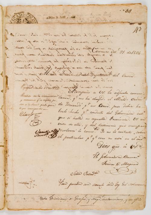 Manuscritos Tomás Cipriano de Mosquera