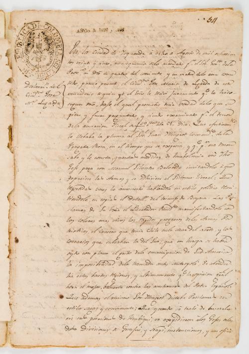 Manuscritos Tomás Cipriano de Mosquera