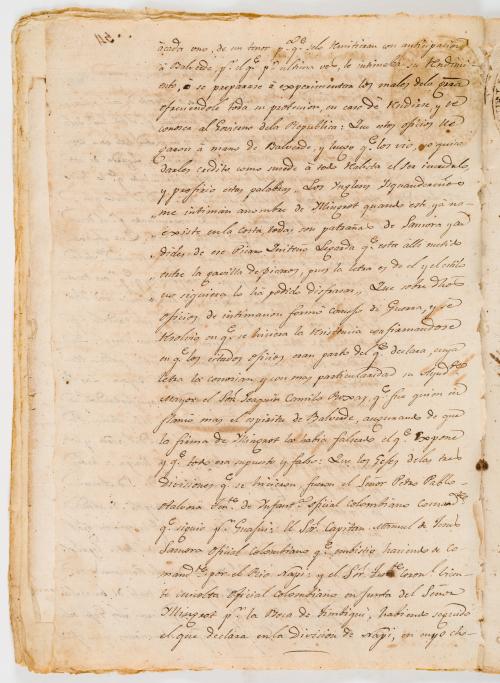 Manuscritos Tomás Cipriano de Mosquera