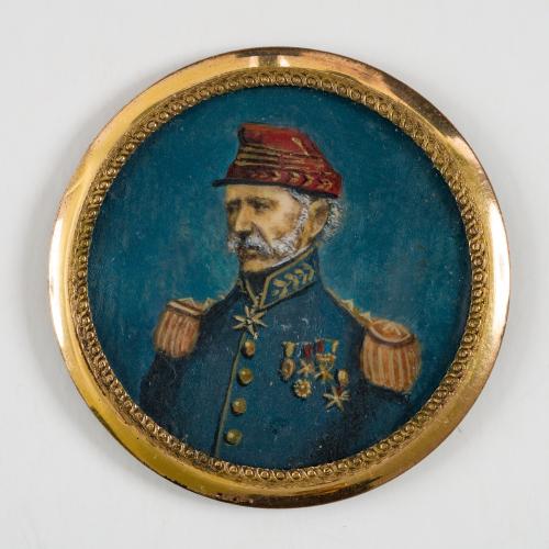 [Anonimo] : Retrato miniatura Tomás Cipriano de Mosquera