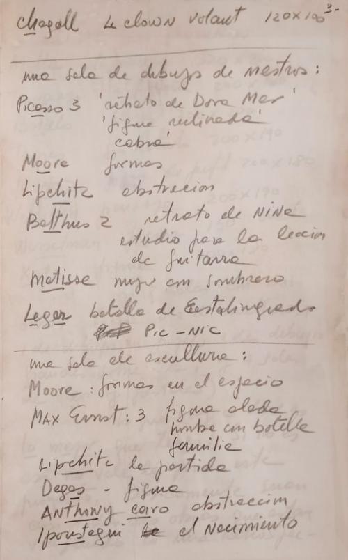 Cartas originales manuscritas por el Maestro Fernando Botero