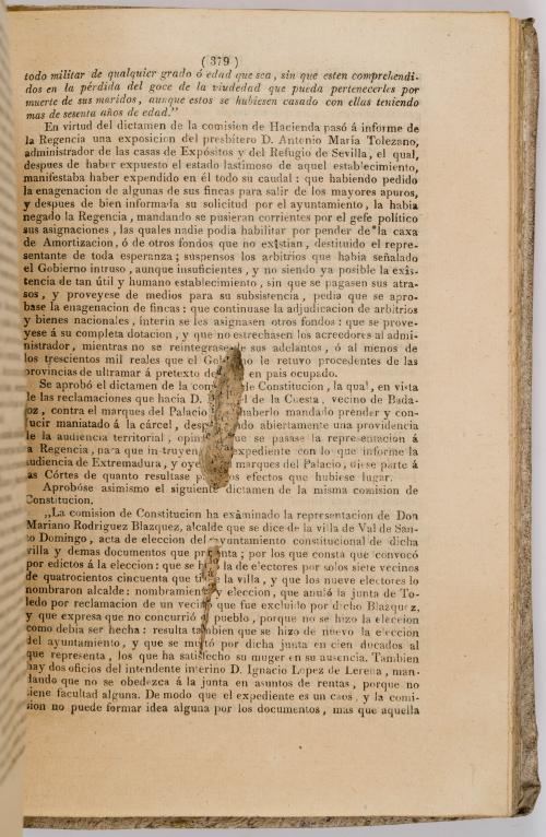 Diario de la discusiones y actas de las cortes. Tomo XVI