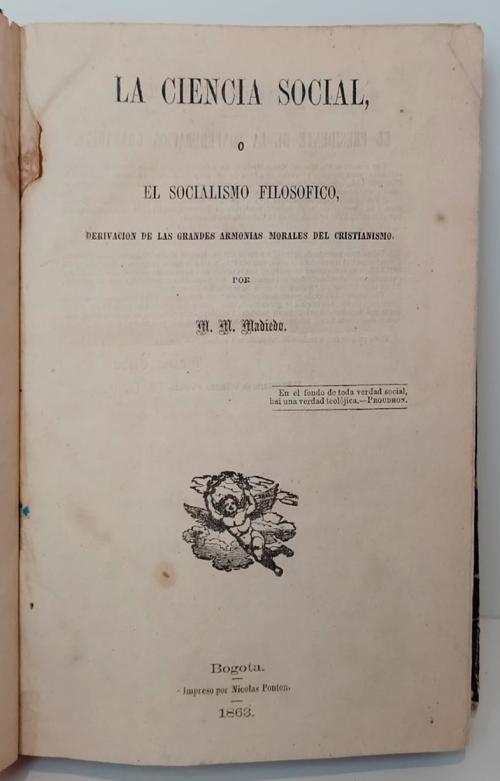 Madiedo, Manuel María : La ciencia social o el socialismo f