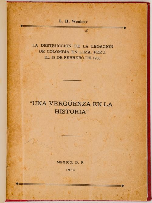 Woolsey, Lester Hood  : Una vergüenza en la historia: la de