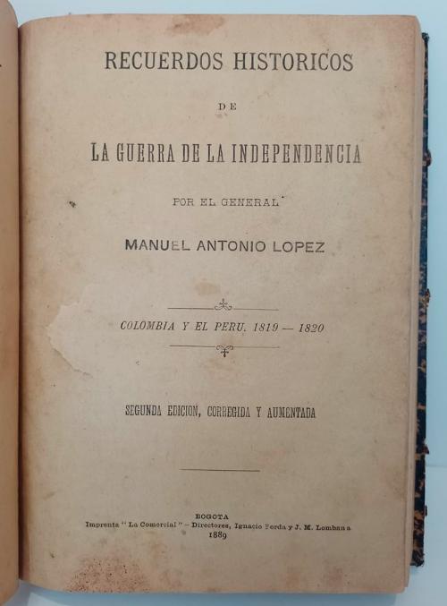 Recuerdos históricos de la independencia 1491 - 1820