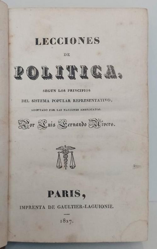 Libros tempranos independencia en las Américas 1817-1<827