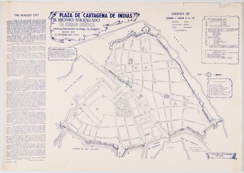 Eduardo L. Gerlein & Co. : Plano de Cartagena de Indias