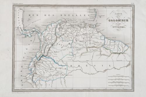 Thierry : Carte de la Colombie et des Guyanes