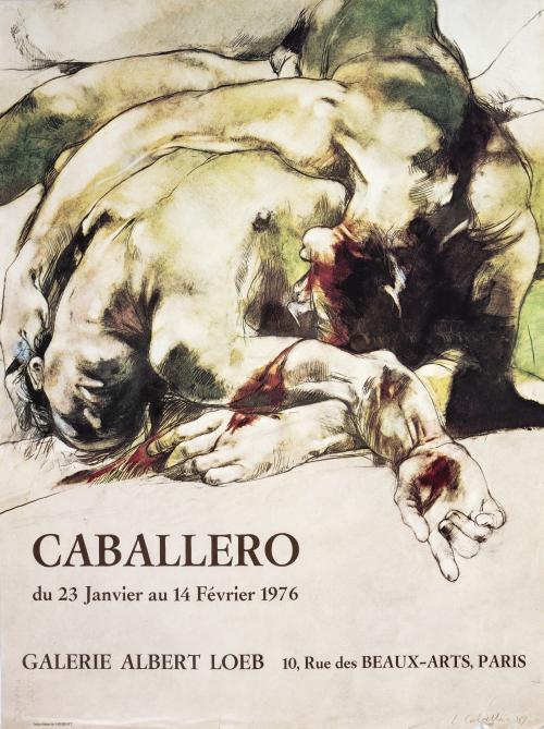 Luis Caballero Colombia, 1943 - 1995 : Afiche exposición. (