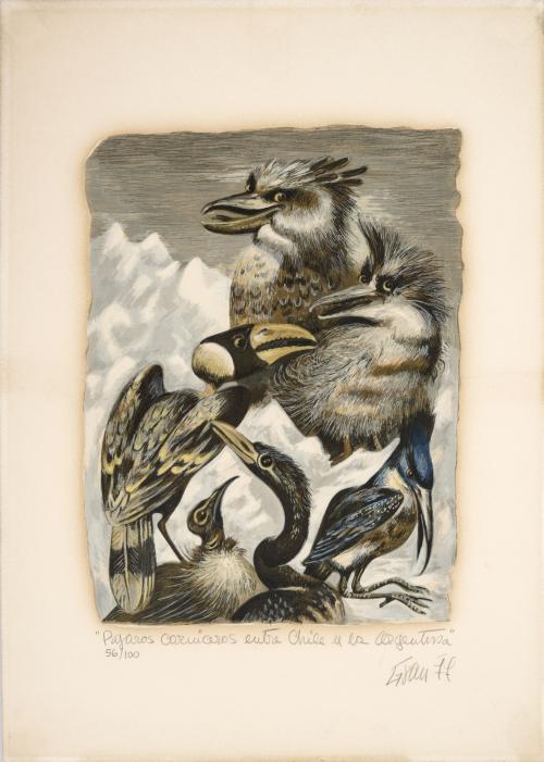 Enrique Grau Panamá, 1920 - Colombia, 2004 : Pájaros carnív