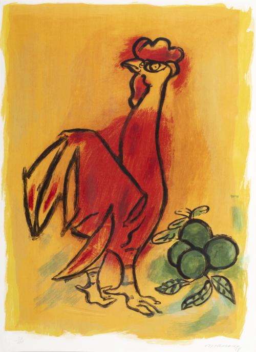 Mariano Rodríguez Cuba, 1912 - 1990 : Gallo, de la carpeta 