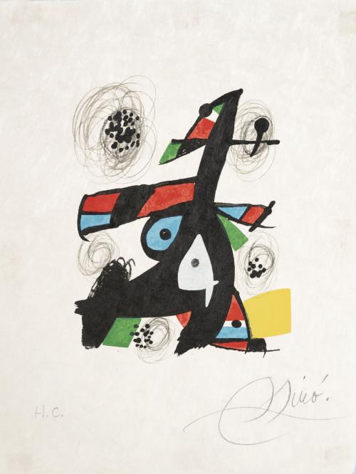 Joan Miró España, 1893 - 1983 : De la carpeta La Mélodie Ac