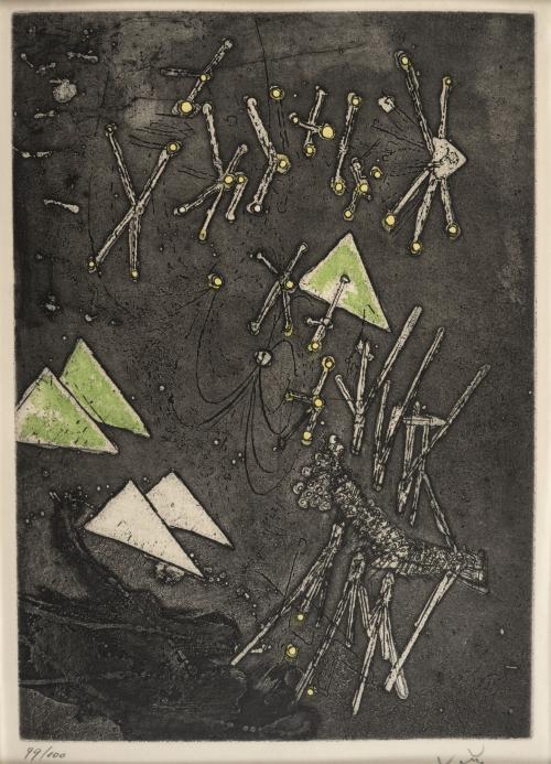 Roberto Matta Chile, 1911 - Italia, 2002 : Droites libérées